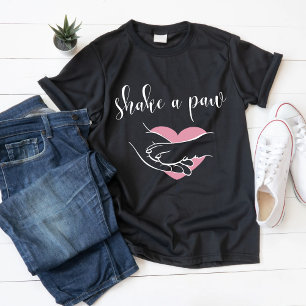 T-shirt Shake a Paw - Jote Pet Lover cadeau
