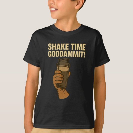 T-shirt Shake Time - Funny Bodybuilding Gym - Protein Shak (Devant)