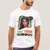 T-shirt Shake Your Shamrock - Irlandais Poetry Slam (Devant)