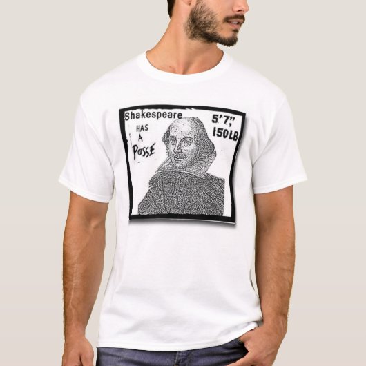 T-shirt shakespeare a une bande (Devant)