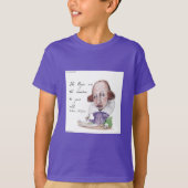 T-shirt Shakespeare Caricature & Citation Tempest Garçons (Devant)