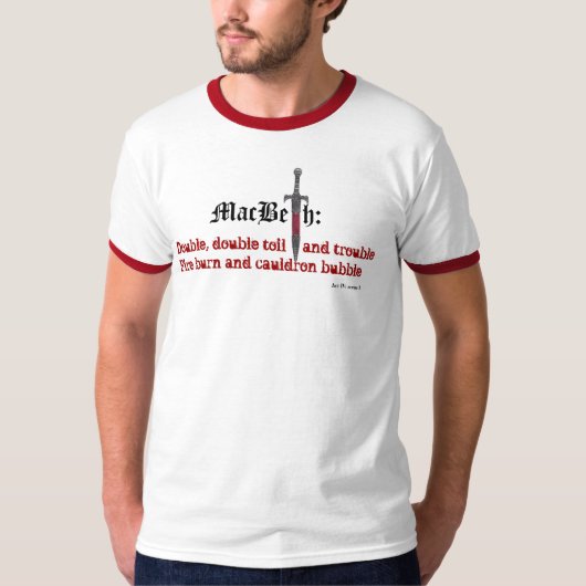 T-shirt Shakespeare : Macbeth (Devant)