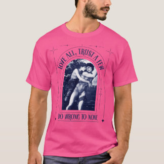T-shirt Shakespeare renaissance poète bouquin anglais ense