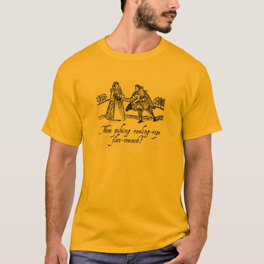 T-shirt shakespearien d'insulte - "Lin-Jeune fille (Devant)