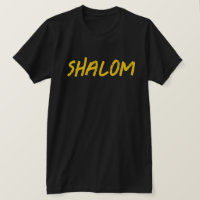 Shalom en Hébreu gras déçu