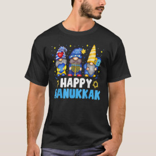 T-shirt Shalom Gnome Happy Hanoukka Chanukkah Jewish Dreid