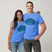 T-shirt Shalom Sur Fractage Bleu (Unisexe)