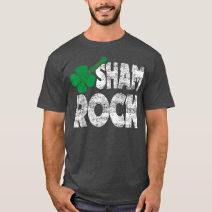 T-shirt Sham Rock Funny St patrick DayAvec Shamrock Guita