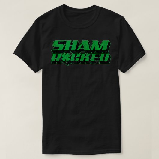 T-shirt Sham Rocky Funny Shamrock Rock (Design devant)