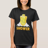T-shirt Shampooing - Douche - Bulles - Costume - 1 Sur 2 M (Devant)