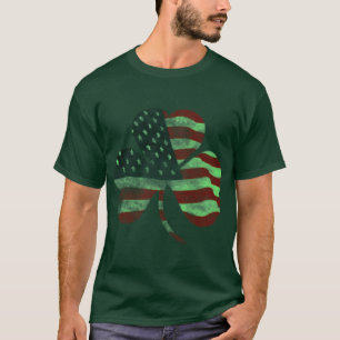 T-SHIRT SHAMROCK AMRICAIN