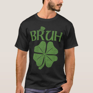T-shirt Shamrock Bruh Clover St. Patrick's Day Hommes Garç