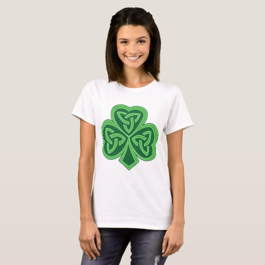 T-shirt Shamrock celtique de noeud (Devant entier)