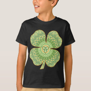 T-shirt Shamrock celtique enfant et bébé chemise noire