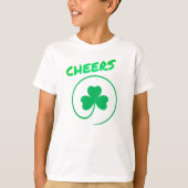 T-shirt Shamrock Clover Leaf Lucky St Patrick's Day Cheers (Devant)