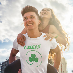 T-shirt Shamrock Clover Lucky Irish Pride Irlande Bravo