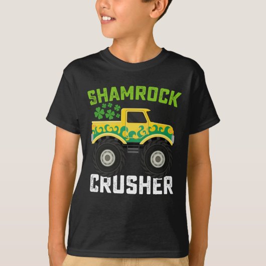 T-shirt Shamrock Croiseur Monster Camion St Patrick's Day (Devant)