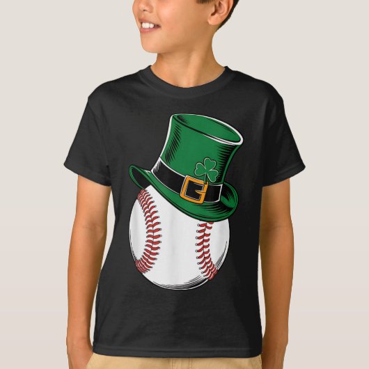 T-shirt Shamrock de baseball Jour de la Saint Patrick (Devant)