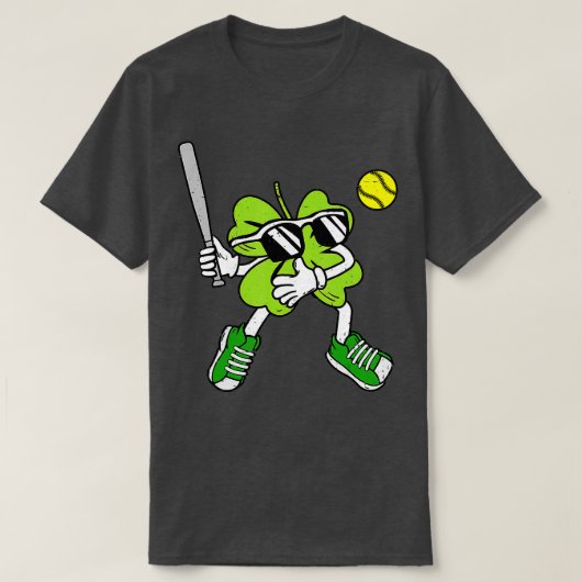T-shirt Shamrock de basket-ball Lucky Clover St patrick ir (Design devant)
