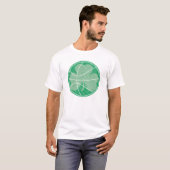 T-shirt Shamrock de basket-ball vert (Devant entier)