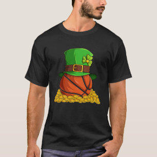 T-shirt Shamrock de basket Lucky C Irish St Patrick s Day