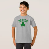 T-shirt Shamrock de Boston Green Lucky (Devant entier)