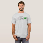 T-shirt SHAMROCK de ciseaux de papier… ....... ! (Devant entier)