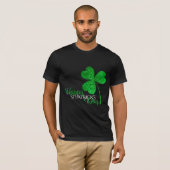 T-shirt Shamrock de la Parties scintillant verte Bonne St  (Devant entier)