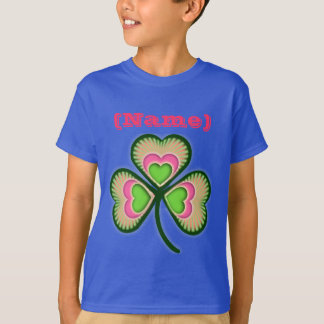T-shirt Shamrock de nom personnalisé