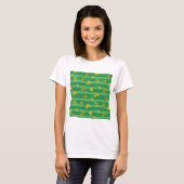 T-shirt shamrock d'or st patrick (Devant entier)