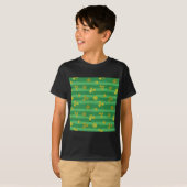 T-shirt shamrock d'or st patrick (Devant entier)