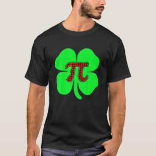 T-shirt Shamrock Drôle Avec Pi Plaid Pour Pi Day