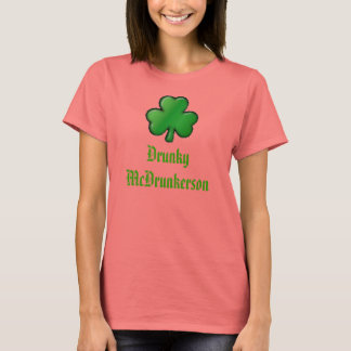 T-shirt shamrock, Drunky McDrunkerson