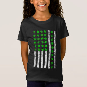 T-Shirt Shamrock du drapeau américain irlandais St Patrick