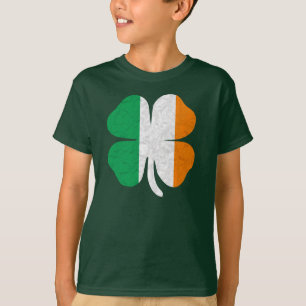 T-shirt Shamrock du drapeau irlandais