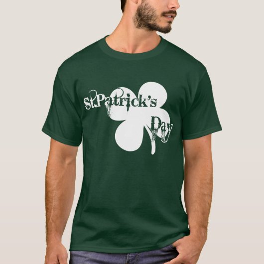 T-shirt Shamrock du jour de St Patrick (Devant)