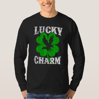 T-shirt Shamrock Feuille Lucky Charm Bald Eagle Bird St Pa