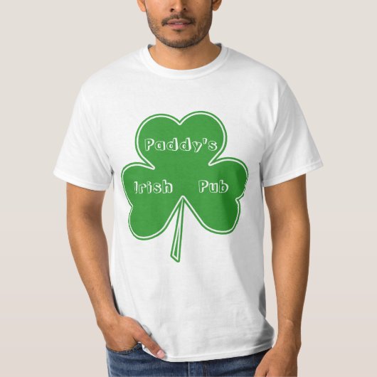 T-shirt Shamrock géant personnalisable (Devant)