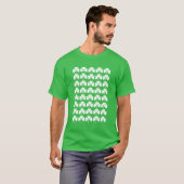 T-shirt Shamrock Grid Pattern (Devant entier)