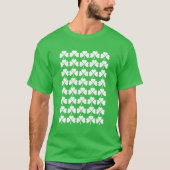 T-shirt Shamrock Grid Pattern (Devant)