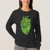 T-shirt Shamrock Hear Cardiac Nurse St Patricks Day Anatom (Devant)