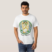 T-shirt Shamrock irlandais Angel (Devant entier)