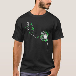 T-shirt Shamrock irlandais Dandelion Flower Funny St Patri