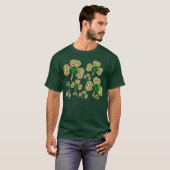 T-shirt Shamrock irlandais de drapeau (Devant entier)