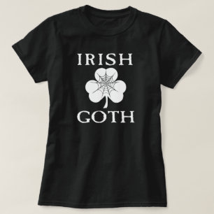 T-shirt Shamrock irlandais de goth Spider Web