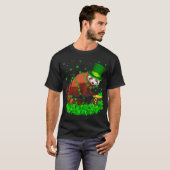 T-shirt Shamrock irlandais Leprechaun Red Panda St Patrick (Devant entier)