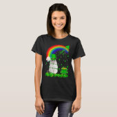 T-shirt Shamrock irlandais Rainbow Lucky Ragdoll Chat St P (Devant entier)