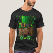 T-shirt Shamrock irlandais St Patrick's Day Dachshund Cool (Devant)