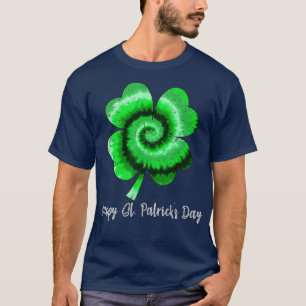T-shirt Shamrock irlandais Tie Dye Happy Jour de la Saint 