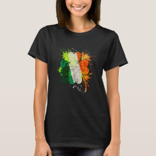 T-shirt Shamrock Irlande Couleurs du drapeau St patrick Ab